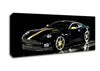 Aston Martin Db9 Black And Yellow Canvas Wall Art
