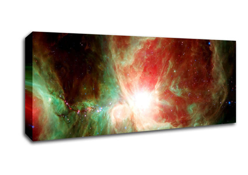 Space Gas Rainbow Canvas Wall Art
