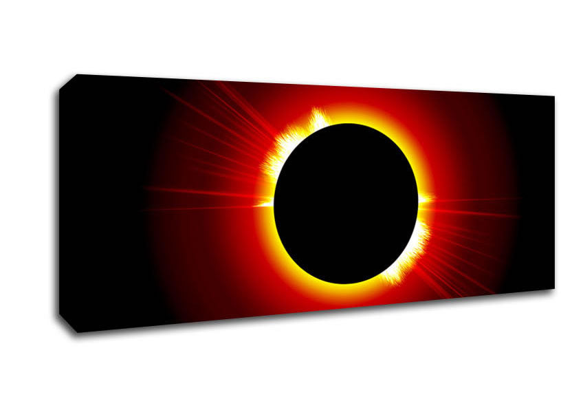 Stunning Fire Sun Eclipse Canvas Wall Art