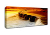 The Golden Flow To The Ocean Canvas Wall Art