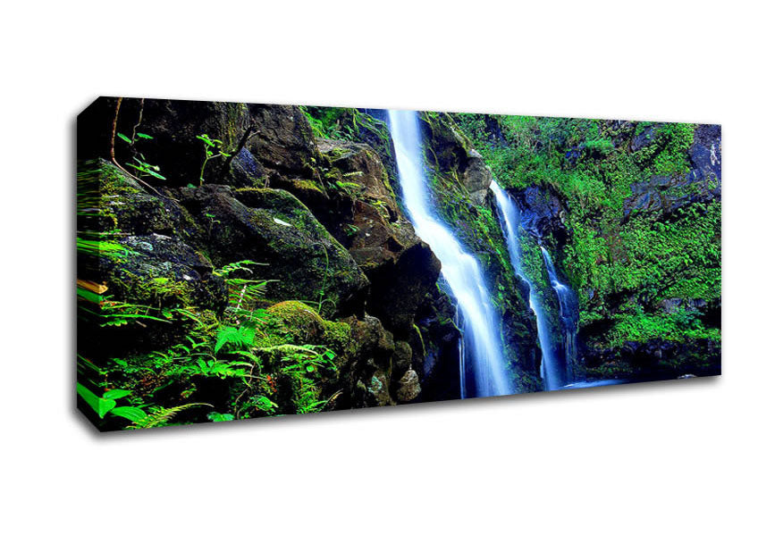 Waterfall Paradise Trio Canvas Wall Art