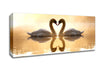 Loving Swans Canvas Wall Art