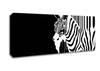Melting Zebra Canvas Wall Art