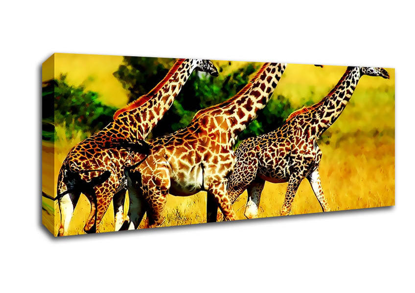 Safari Giraffe Canvas Wall Art