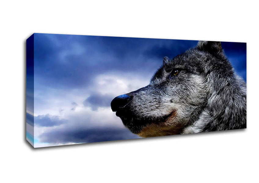 Wolf Clouds Canvas Wall Art
