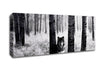 Wolf In The Forest Canvas Wall Art