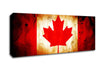 Canadian Flag Grunge Canvas Wall Art