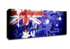Australian Grunge National Flag Canvas Wall Art