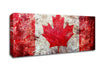 Canada Flag Grunge Canvas Wall Art