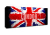 London Uk Flag Canvas Wall Art