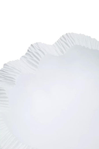 Broc Curved Textured White Bowl