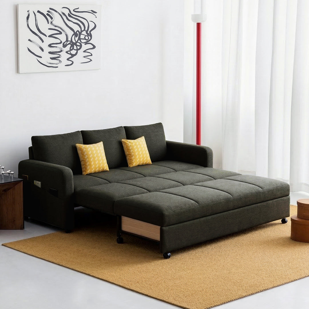 Gabriel Two Seater Sofa Bed, Linen
