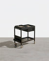 Orion With Magazine Rack Side Table With Trolleys