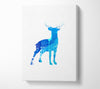 Blue Stag Canvas Wall Art