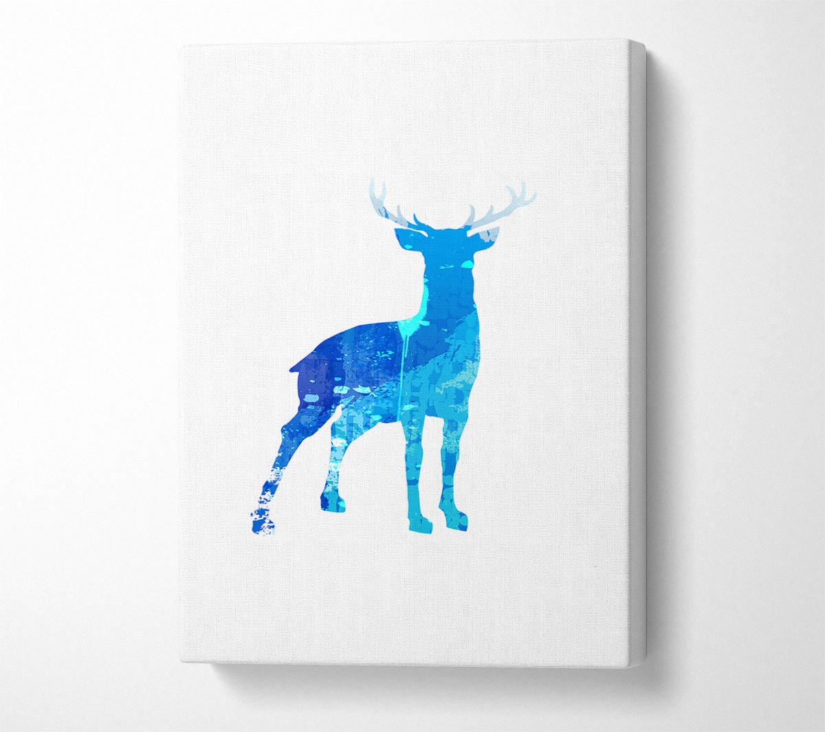 Blue Stag Canvas Wall Art