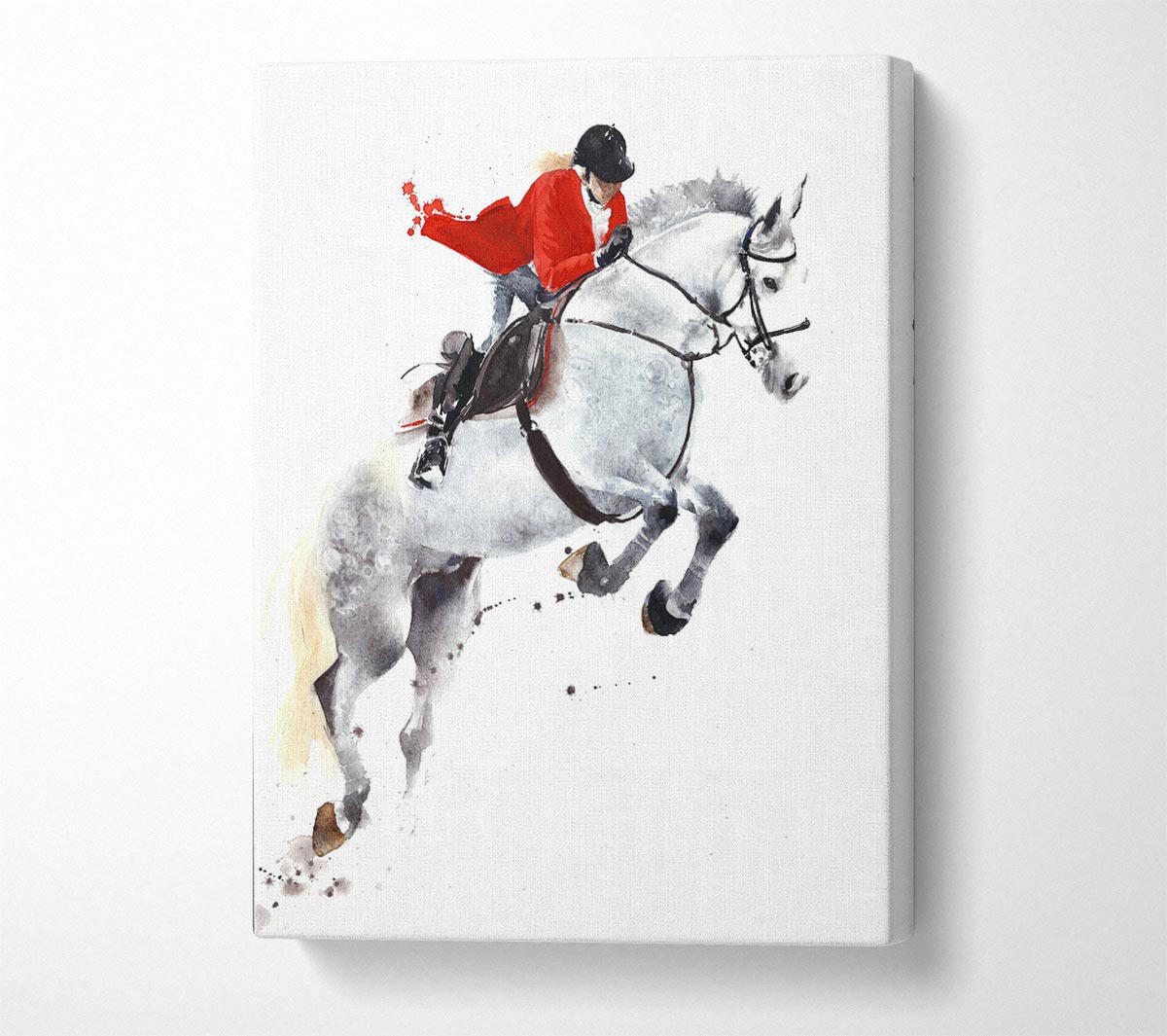 Horse Jumping Canvas Wall Art