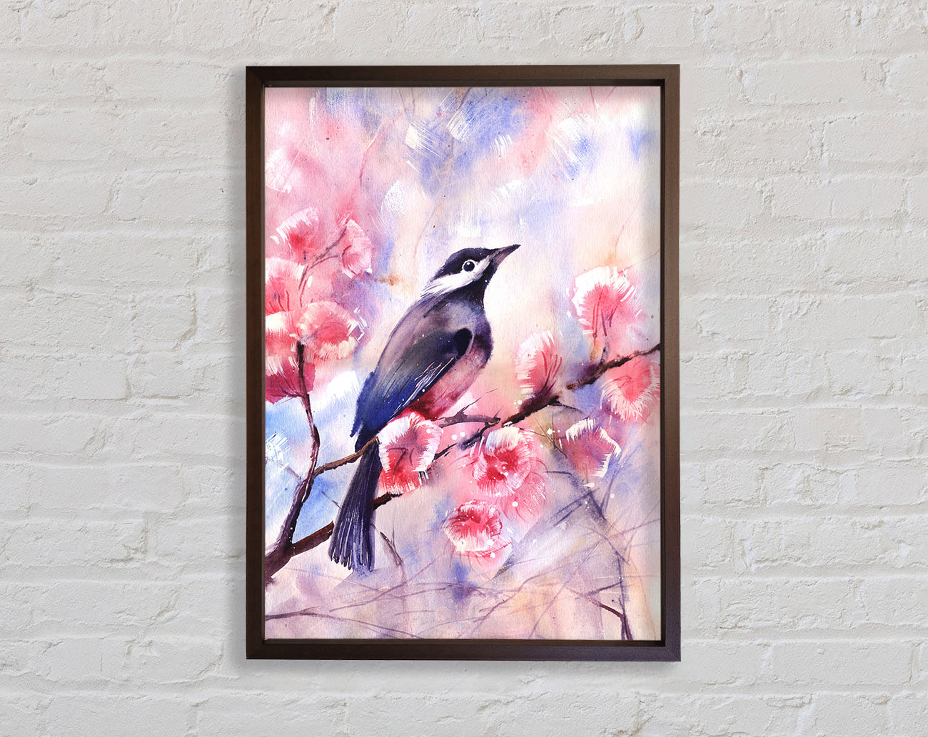 Cherry Blossom Bird Framed Wall Art