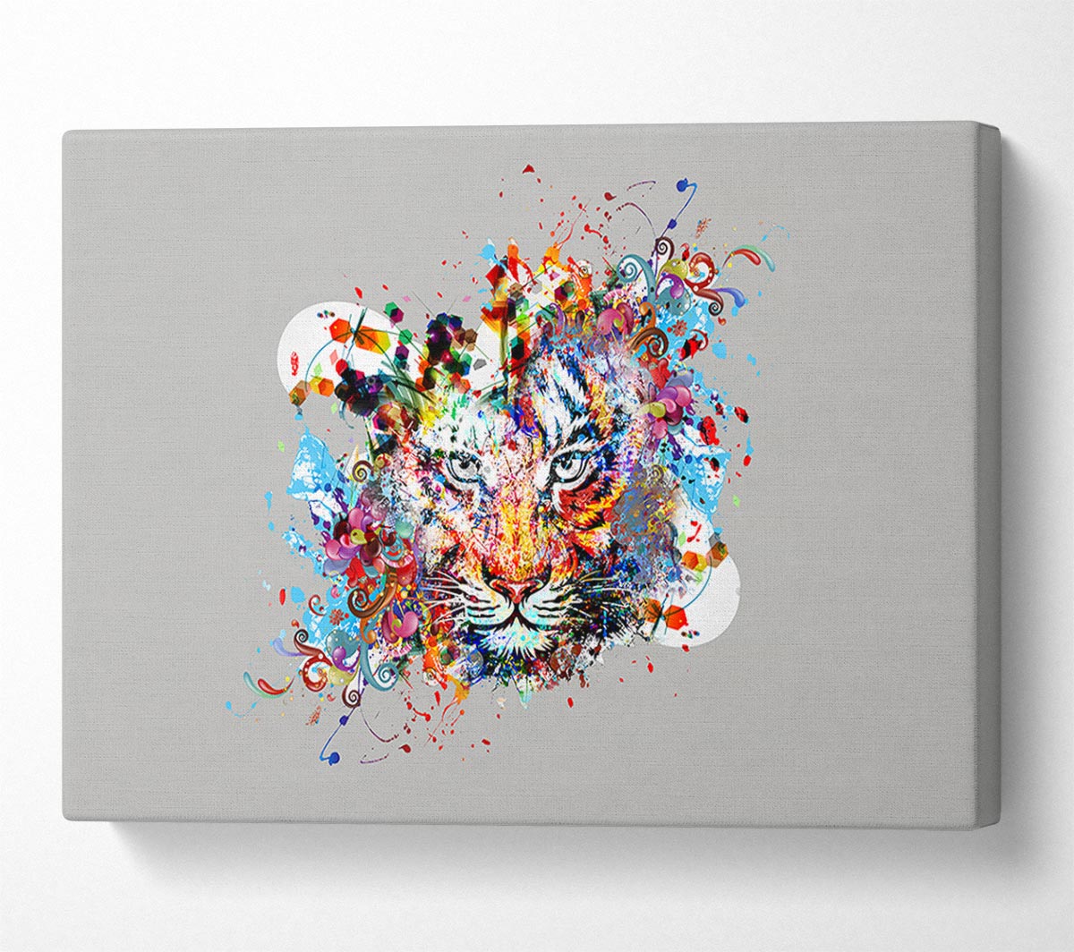 Tiger Swirls Canvas Wall Art