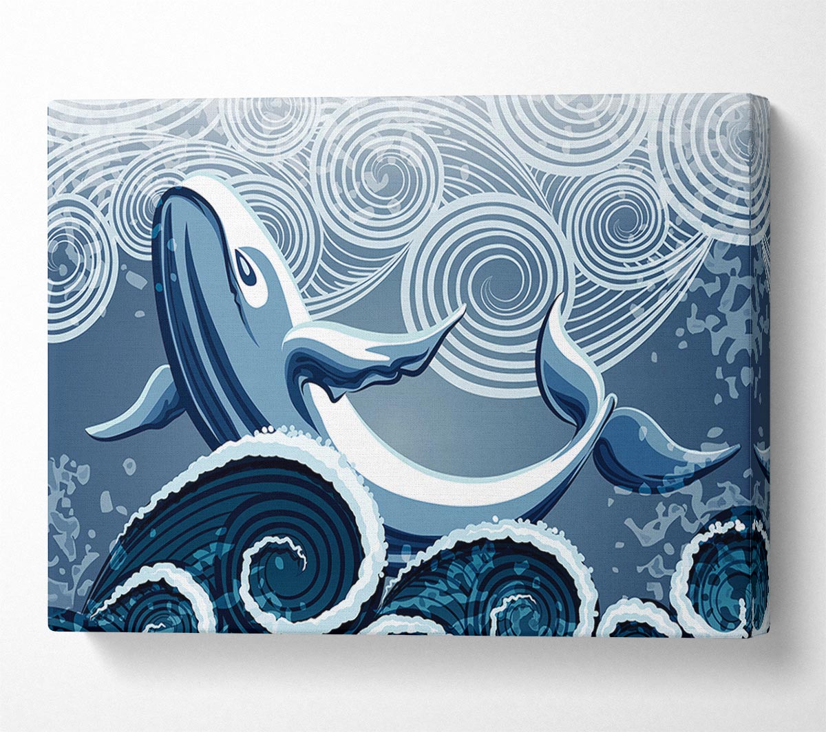 Whale Wave Canvas Wall Art
