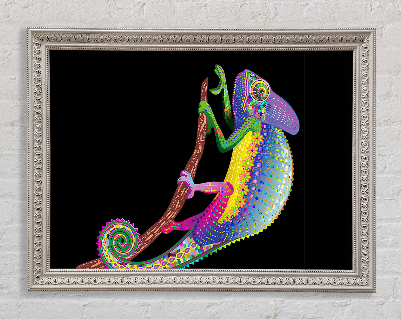 Chameleon Rainbow Framed Wall Art