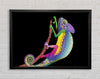 Chameleon Rainbow Framed Wall Art