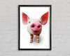 Curious Pig Framed Wall Art