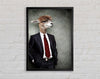 Business Llama Framed Wall Art