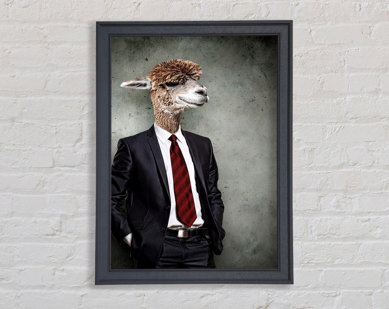 Business Llama Framed Wall Art