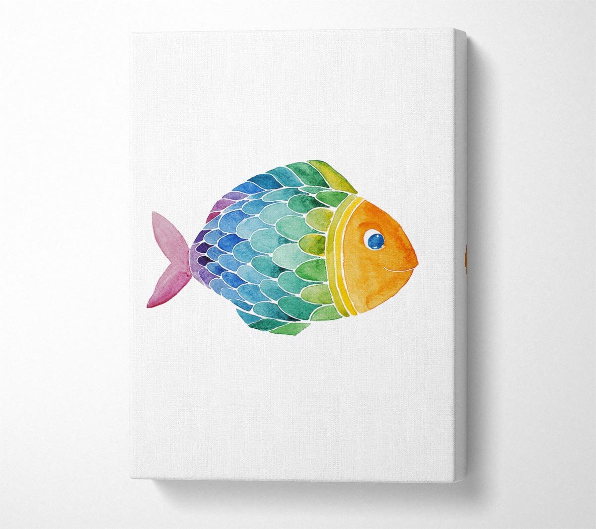 Fish Smile Canvas Wall Art