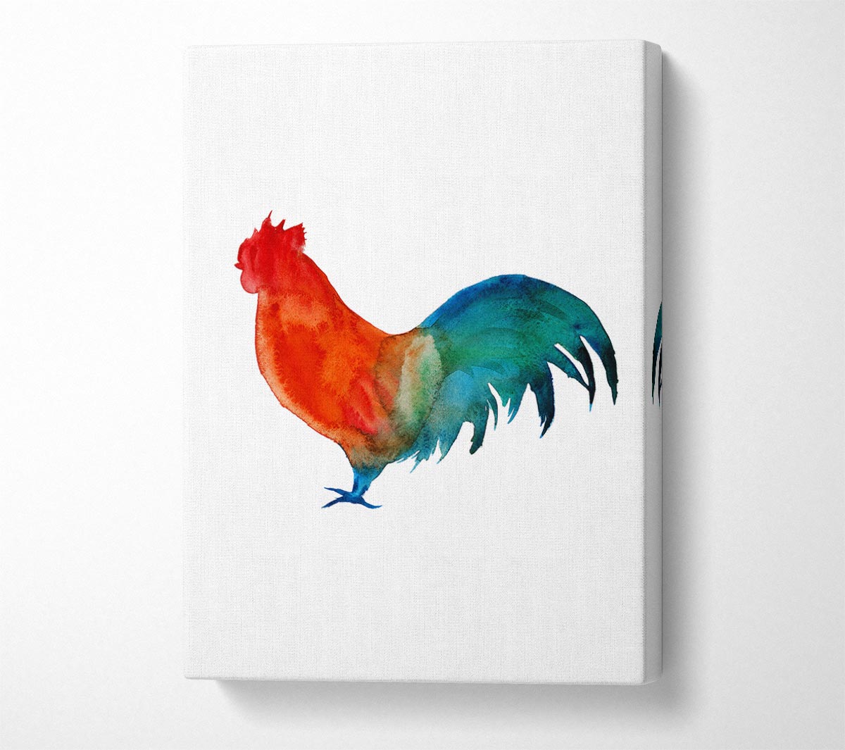 Rainbow Hen Canvas Wall Art