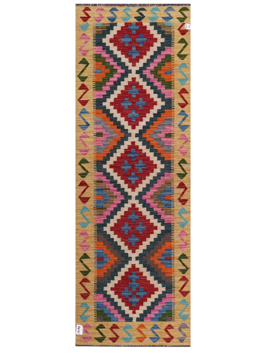 Maimana Kilim - 209 x 72 cm