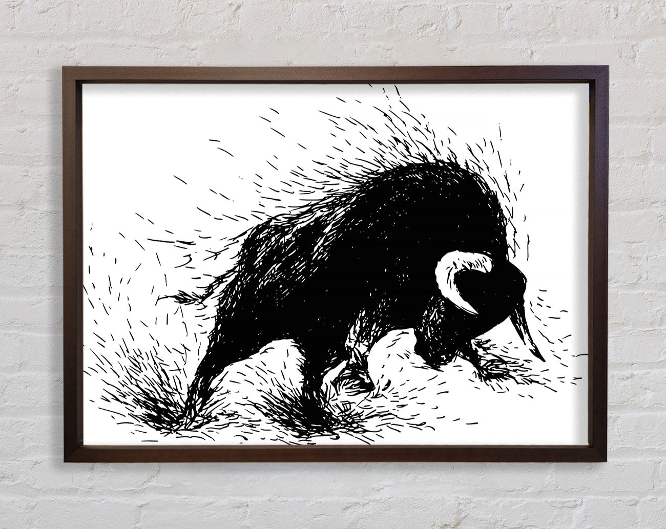 Bull Attack Framed Wall Art