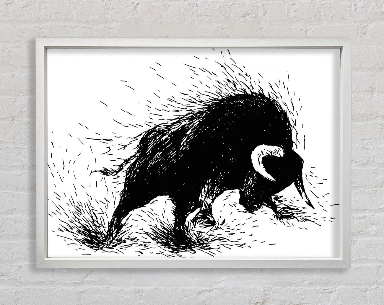 Bull Attack Framed Wall Art