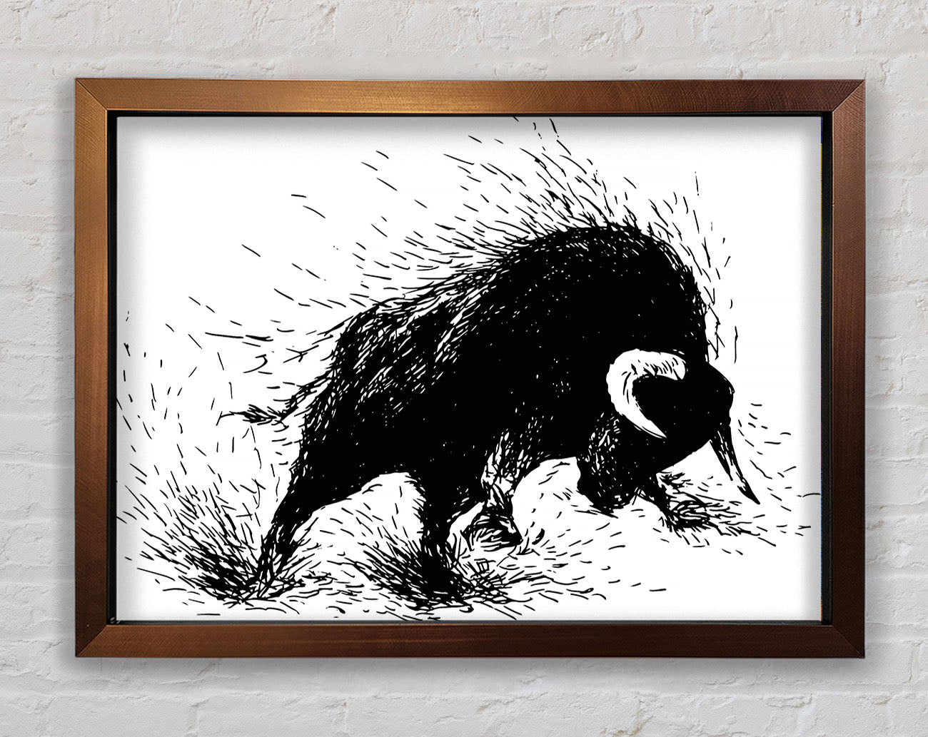 Bull Attack Framed Wall Art