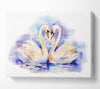 Swan Love Canvas Wall Art