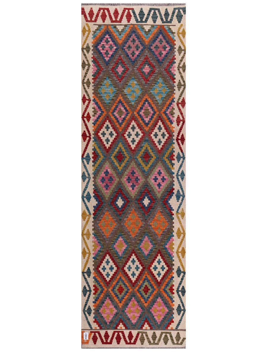 Maimana Kilim Runner - 292 x 90 cm