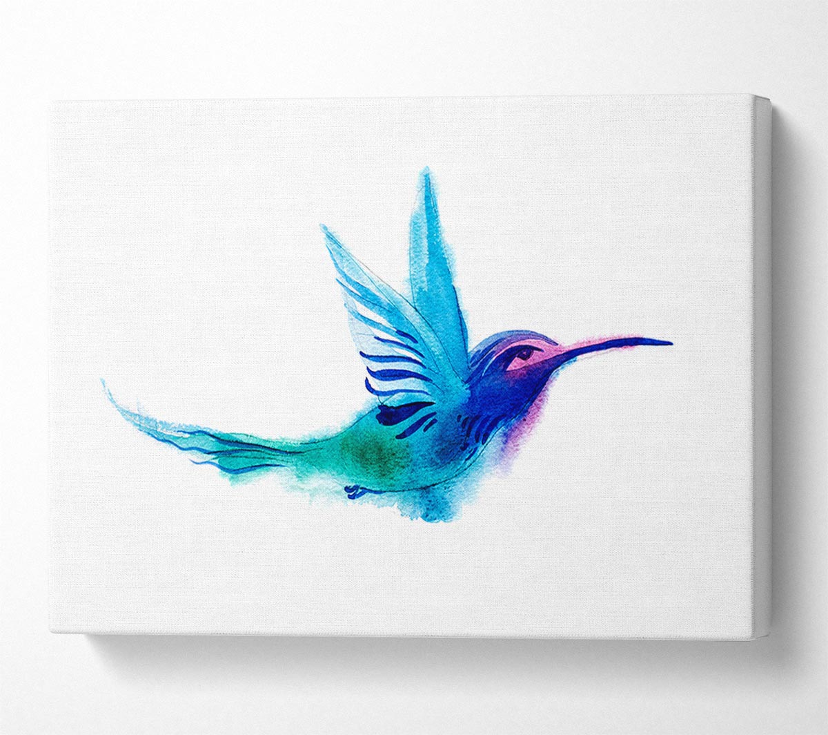 Elegant Rainbow Bird Canvas Wall Art