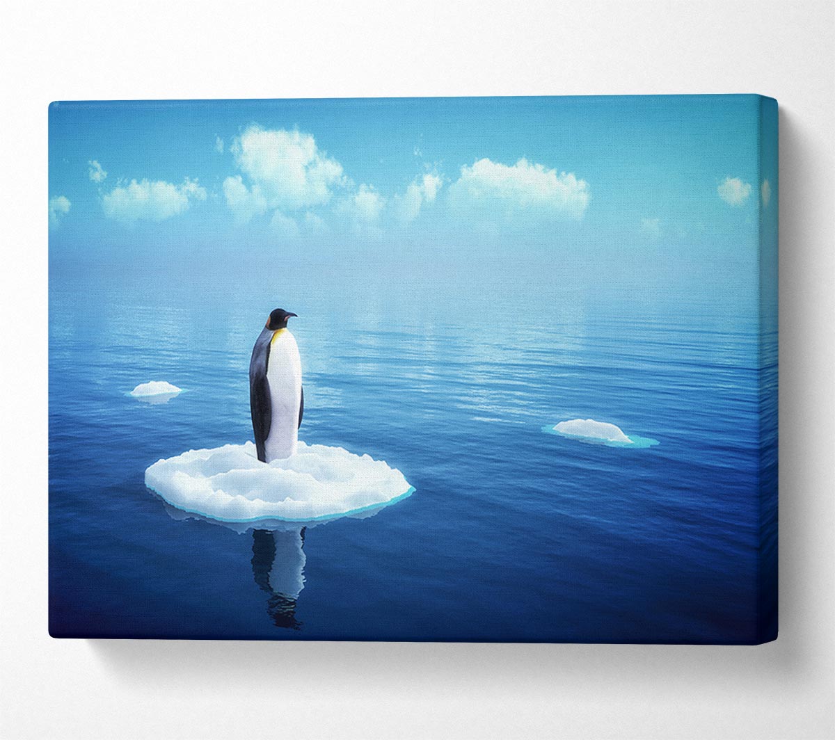 Penguin Drift Canvas Wall Art