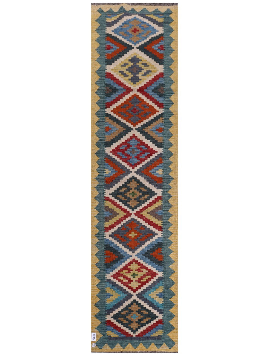 Maimana Kilim Runner - 308 x 78 cm
