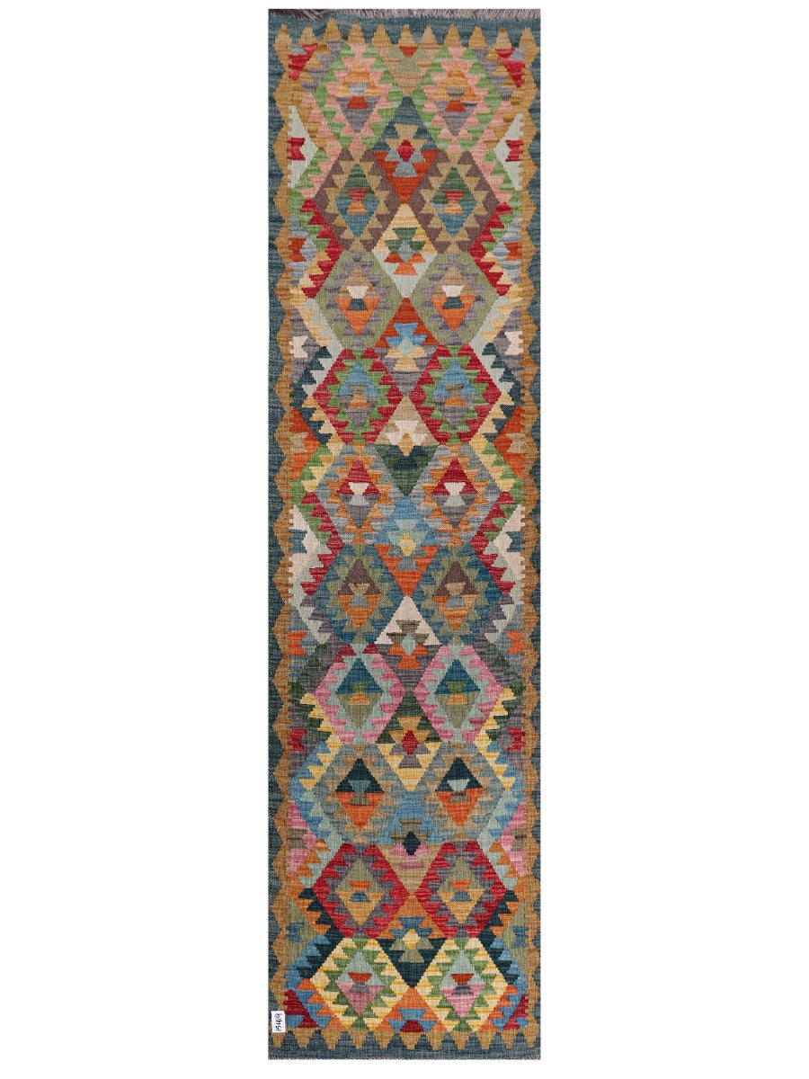 Maimana Kilim Runner - 291 x 77 cm