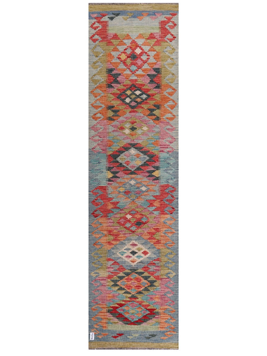 Maimana Kilim Runner - 299 x 79 cm