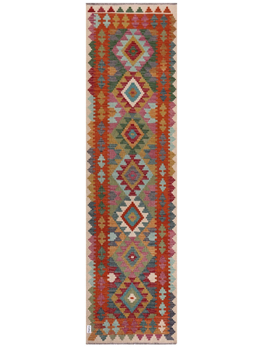 Maimana Kilim Runner - 294 x 80 cm