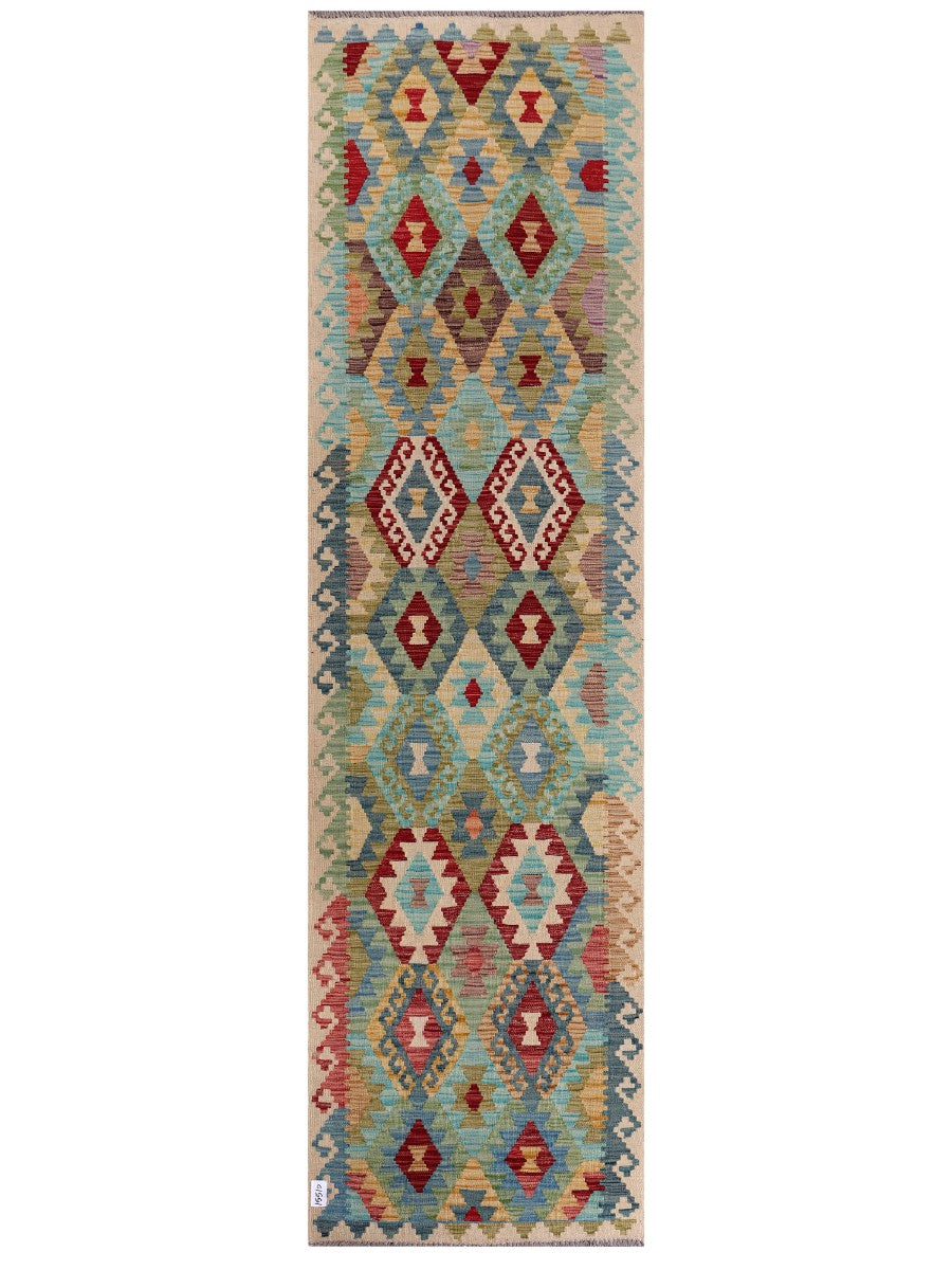 Maimana Kilim Runner - 303 x 84 cm