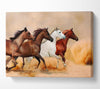 Horse Stampede Canvas Wall Art