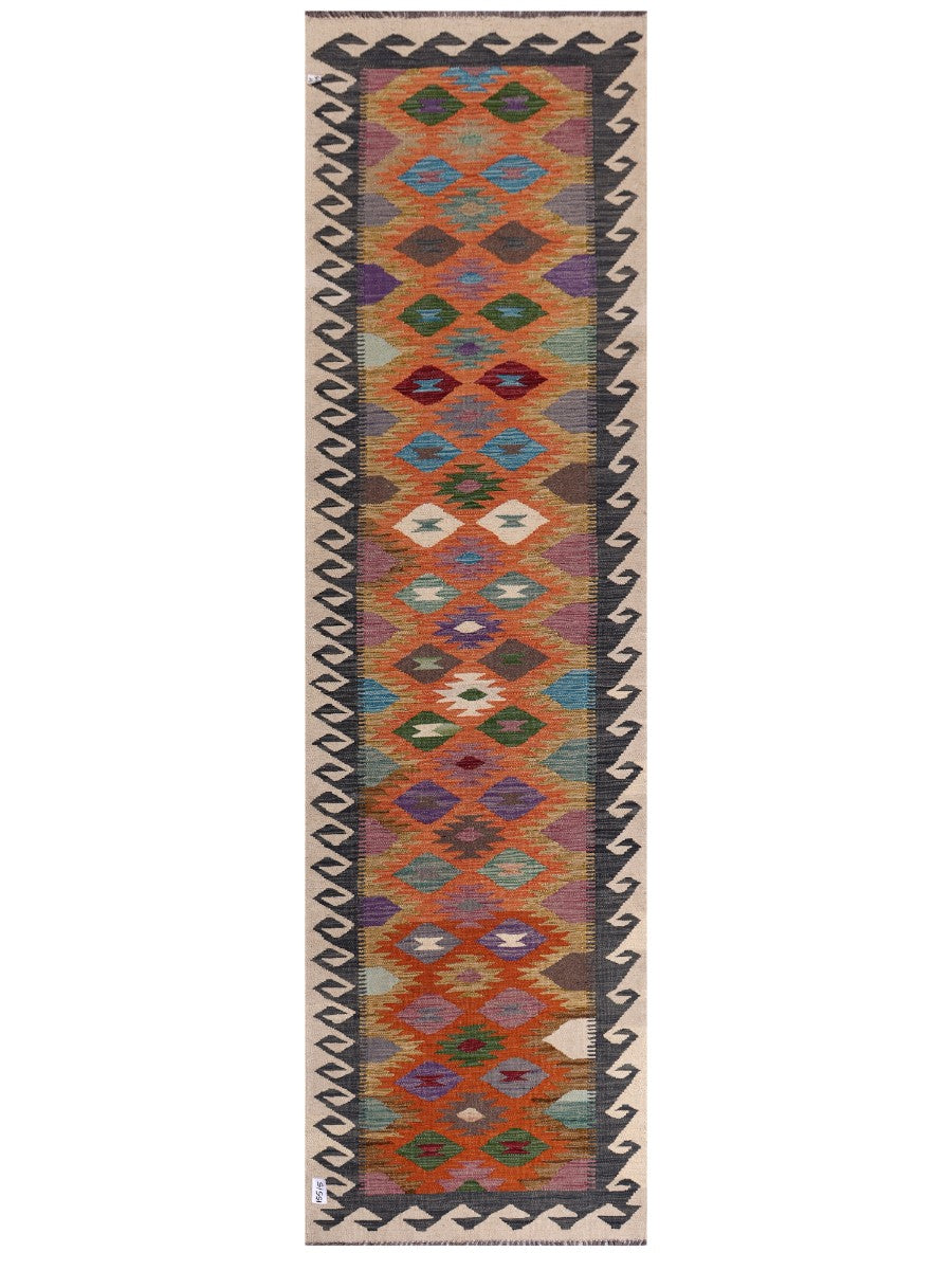 Maimana Kilim Runner - 305 x 86 cm
