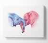 Elephant Trunk love Canvas Wall Art
