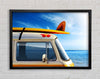 Camper Van Ready For The Waves Framed Wall Art