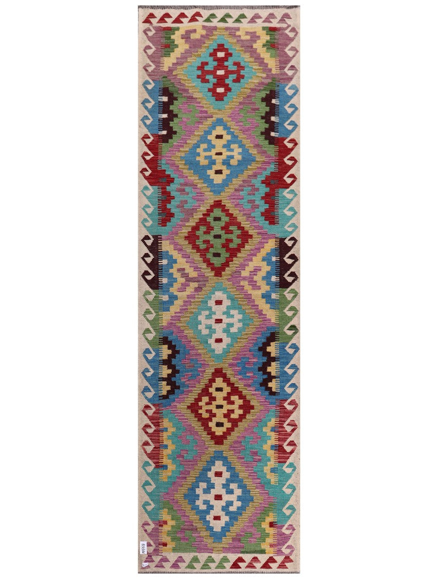 Maimana Kilim Runner - 302 x 88 cm