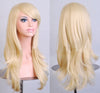 AliExpress best selling cos long scroll anime cosplay color Europe and America wig foreign trade gold models factory direct