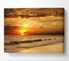 Sunset Waves 1 Canvas Wall Art
